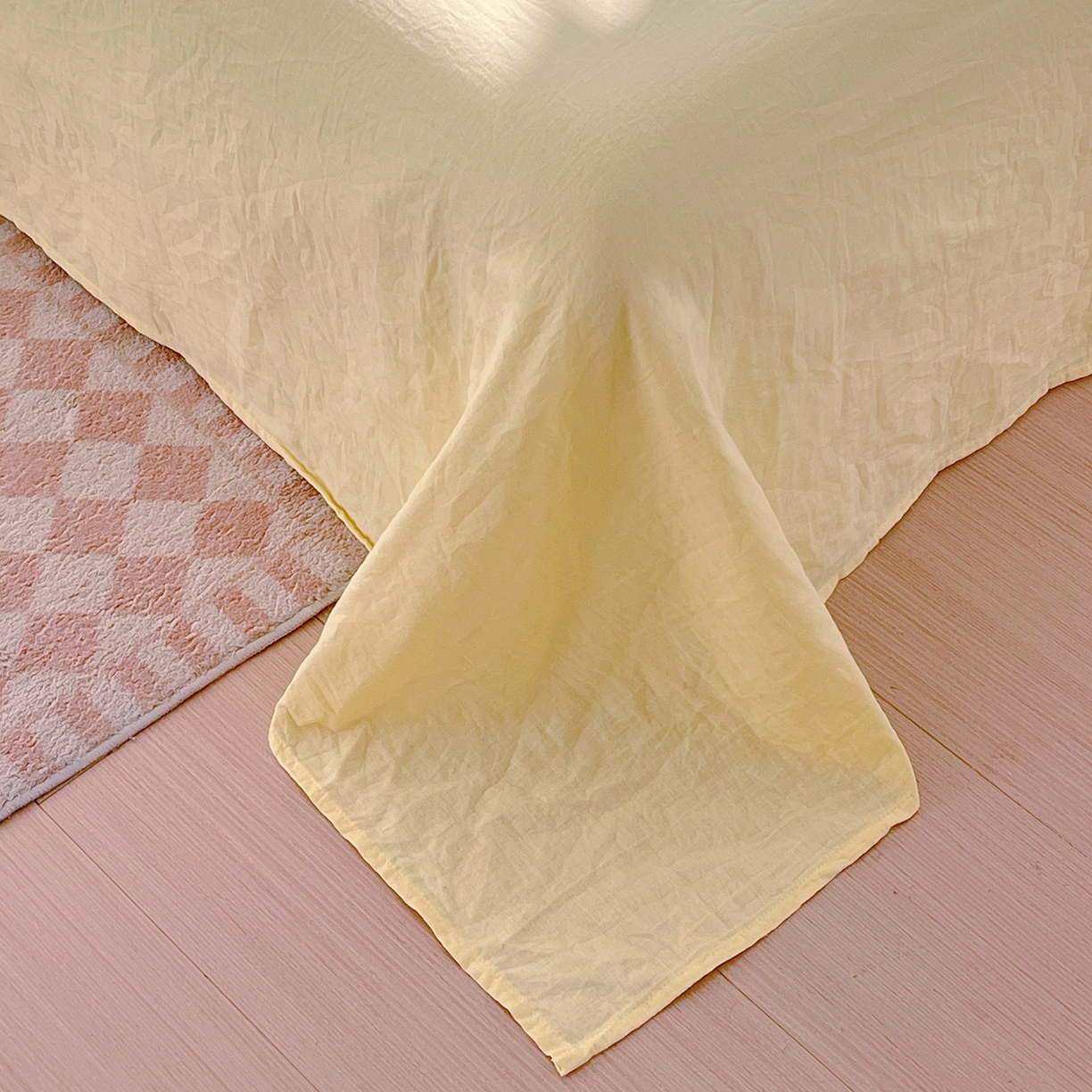 91家纺网 家纺一手货源 找家纺 春皖家纺 2026新款A类全棉有氧双层纱印花四件套单品系列-单床单 晴丝一缕