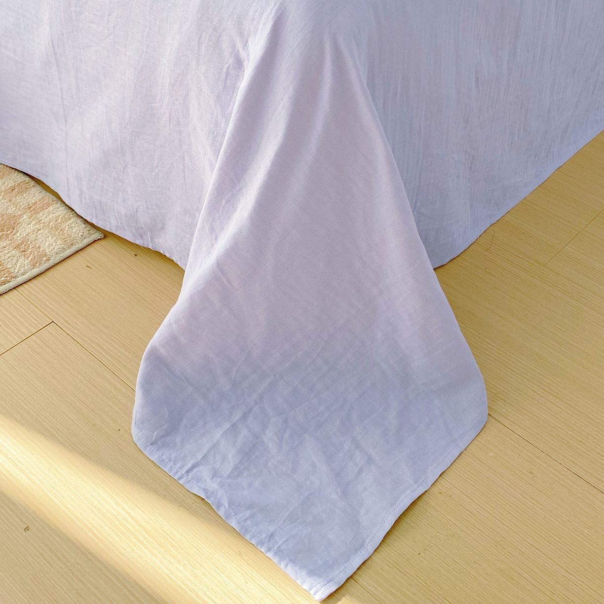 91家纺网 家纺一手货源 找家纺 春皖家纺 2026新款A类全棉有氧双层纱印花四件套单品系列-单床单 桂语兰庭