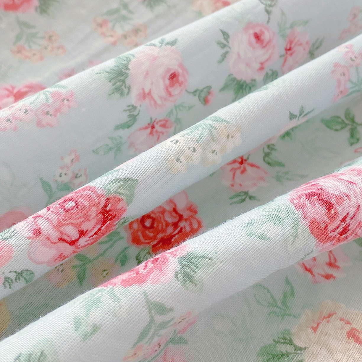 91家纺网 家纺一手货源 找家纺 春皖家纺 2026新款A类全棉有氧双层纱印花四件套单品系列-单床单 桂语兰庭