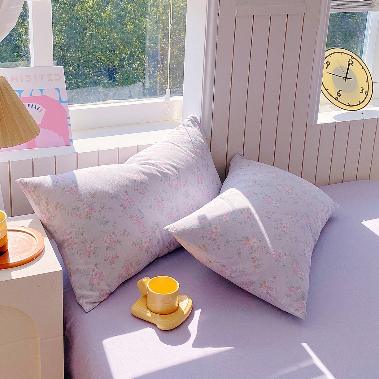 91家纺网 家纺一手货源 找家纺 （总）春皖家纺 2026新款A类全棉有氧双层纱印花四件套单品系列-单枕套