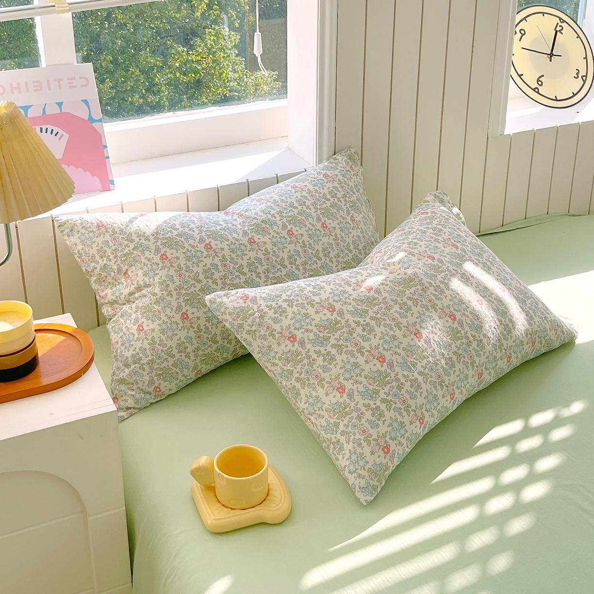 91家纺网 家纺一手货源 找家纺 （总）春皖家纺 2026新款A类全棉有氧双层纱印花四件套单品系列-单枕套