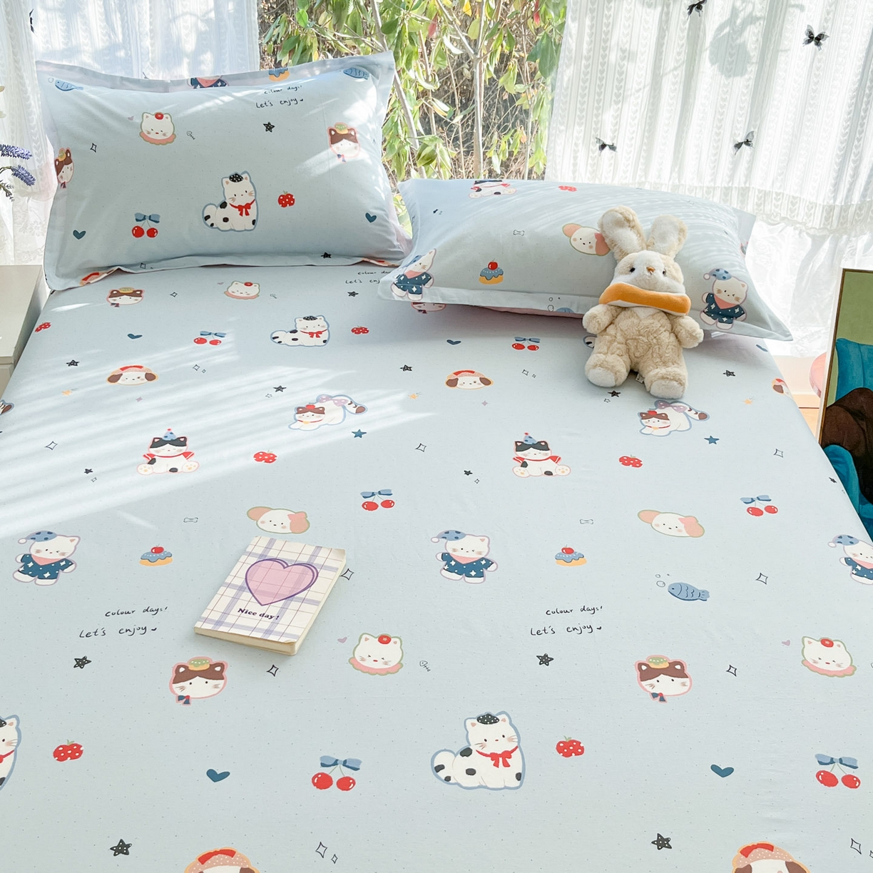 91家纺网 家纺一手货源 找家纺 （总）菲梵家纺 2026春夏新款小清新印花全棉12868单枕套