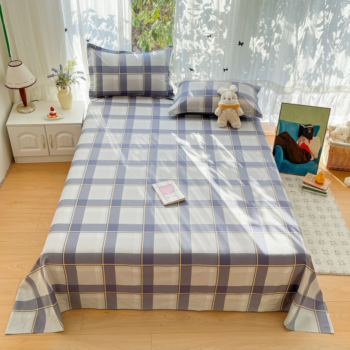 91家纺网 家纺一手货源 找家纺 （总）菲梵家纺 2026春夏新款小清新印花全棉12868单床单