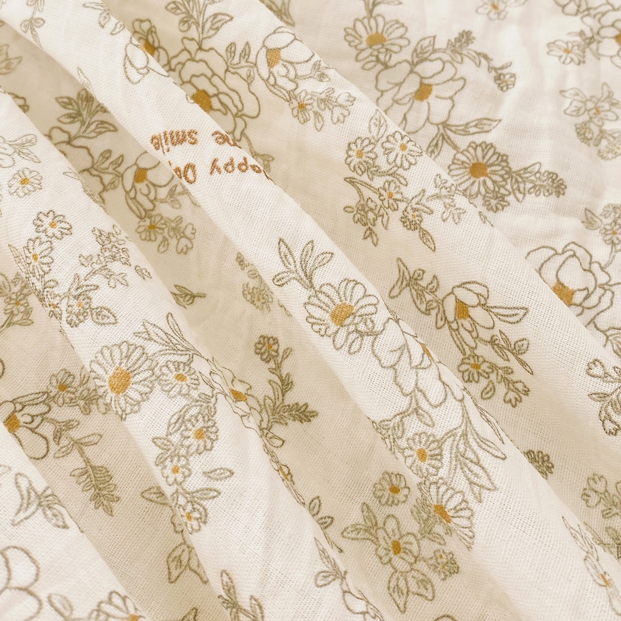 91家纺网 家纺一手货源 找家纺 （总）春皖家纺 2026新款A类全棉有氧双层纱印花四件套单品系列-单床笠