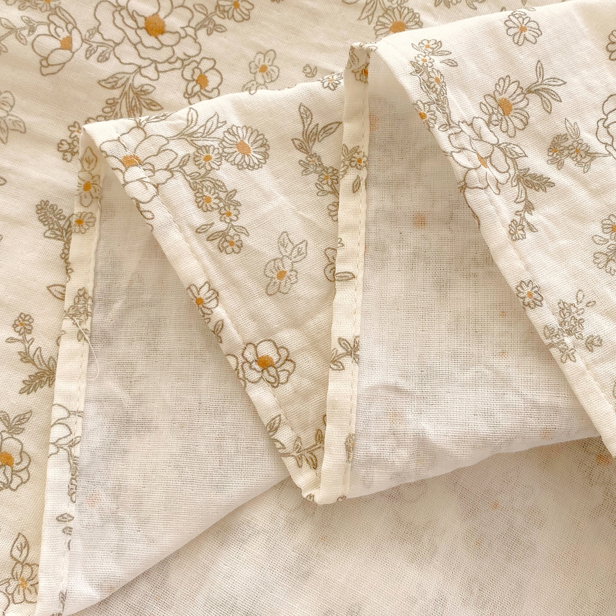 91家纺网 家纺一手货源 找家纺 （总）春皖家纺 2026新款A类全棉有氧双层纱印花四件套单品系列-单床单