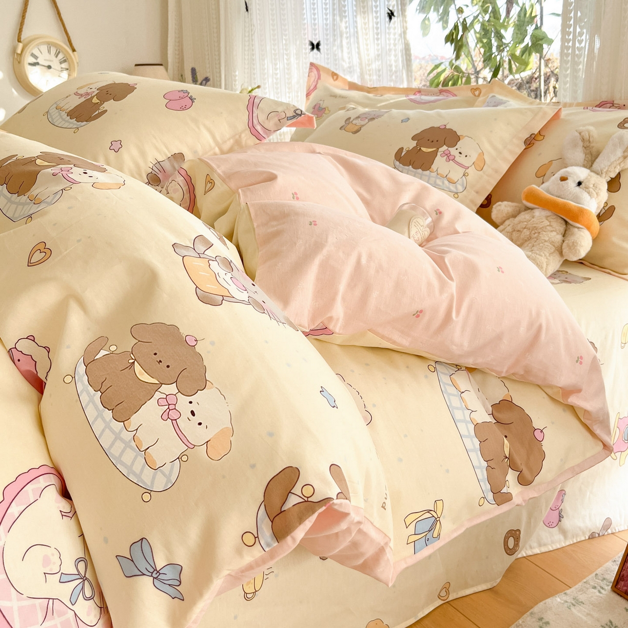 91家纺网 家纺一手货源 找家纺 （总）菲梵家纺 2026春夏新款小清新印花全棉12868单被套