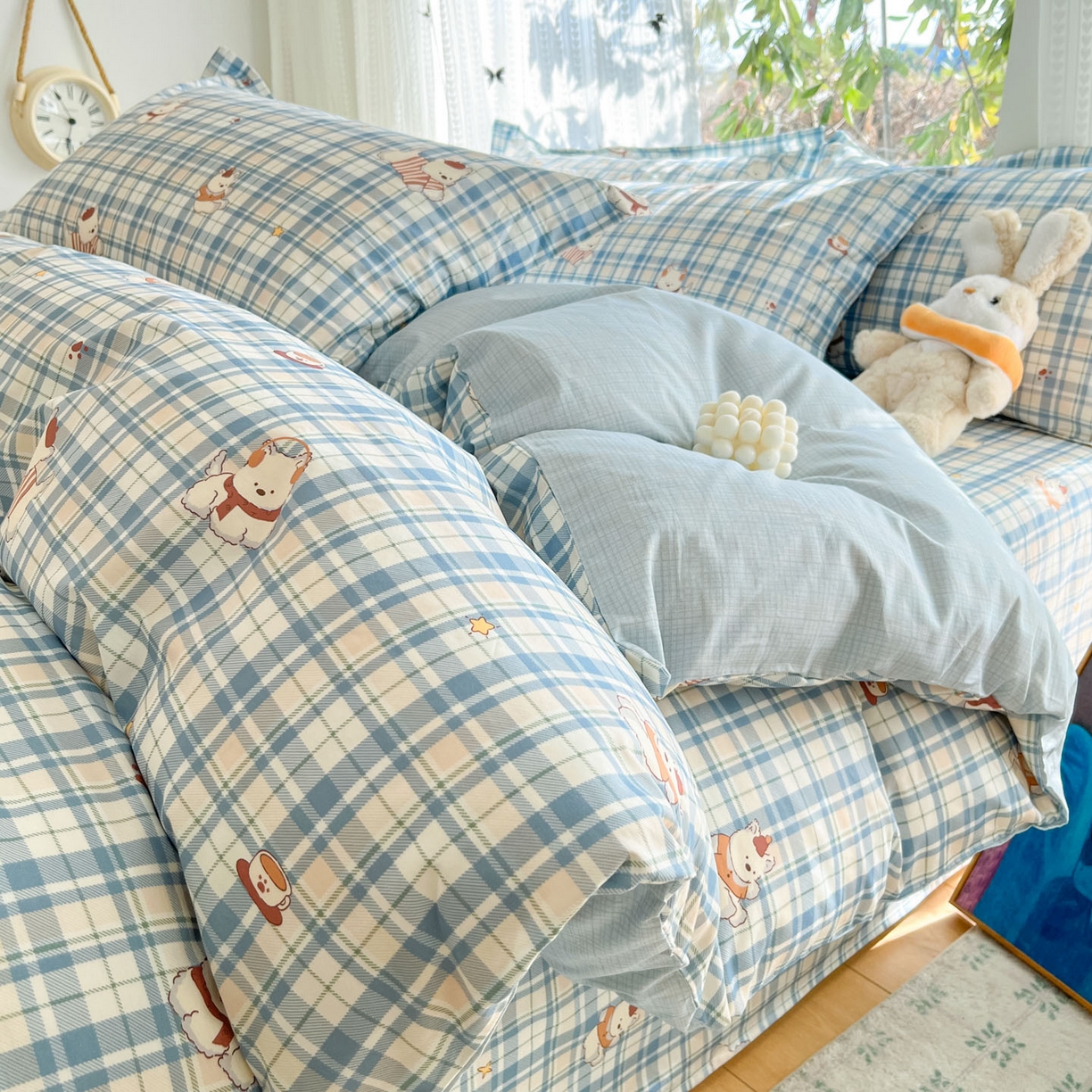 91家纺网 家纺一手货源 找家纺 （总）菲梵家纺 2026春夏新款小清新印花全棉12868单被套