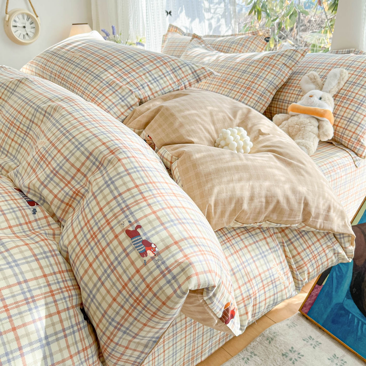 91家纺网 家纺一手货源 找家纺 （总）菲梵家纺 2026春夏新款小清新印花全棉12868单被套