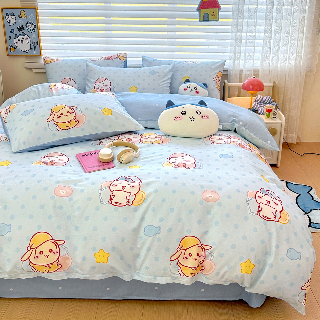 91家纺网 家纺一手货源 找家纺 （总）朵希曼 2026新款吉伊卡哇全棉印花四件套系列