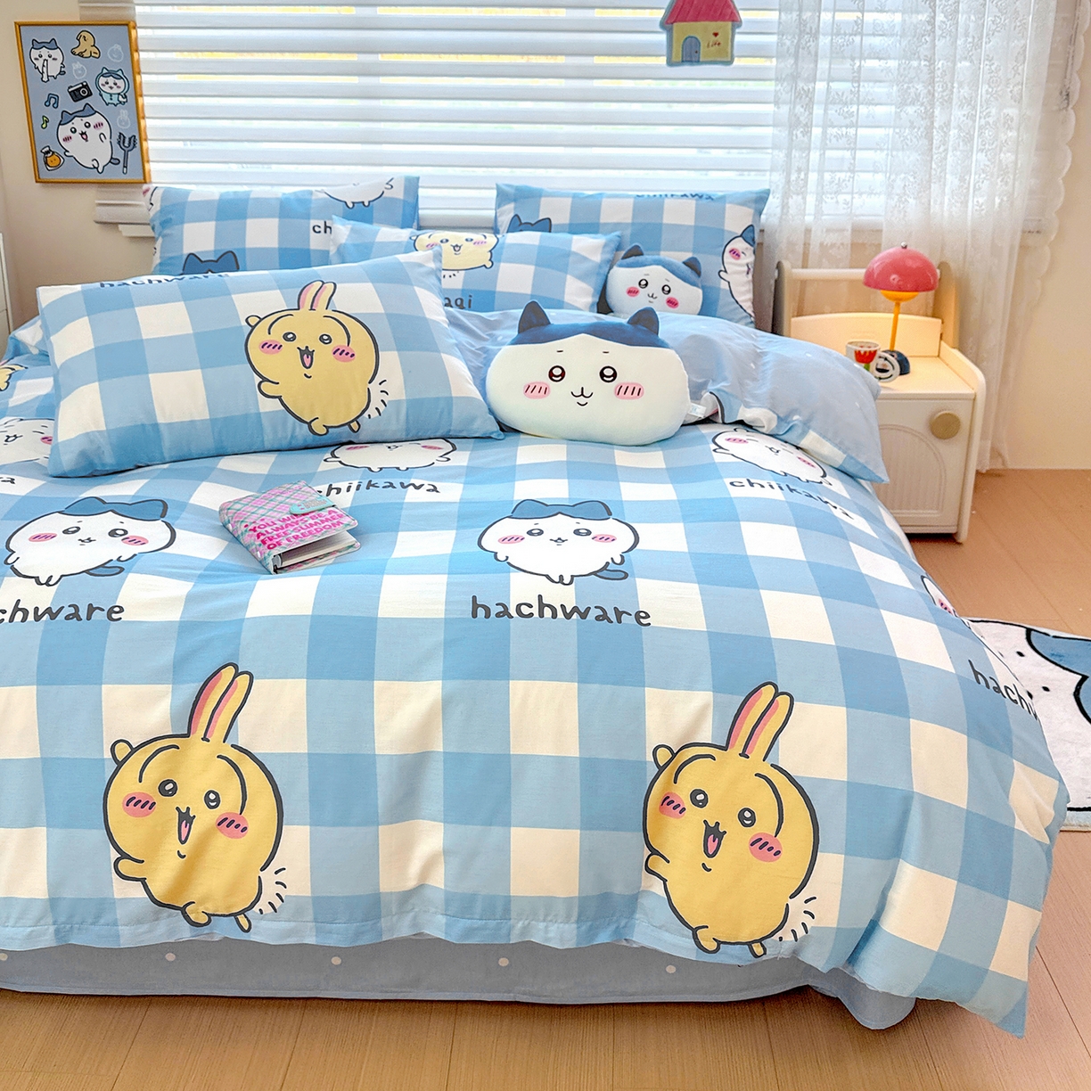 91家纺网 家纺一手货源 找家纺 （总）朵希曼 2026新款吉伊卡哇全棉印花四件套系列