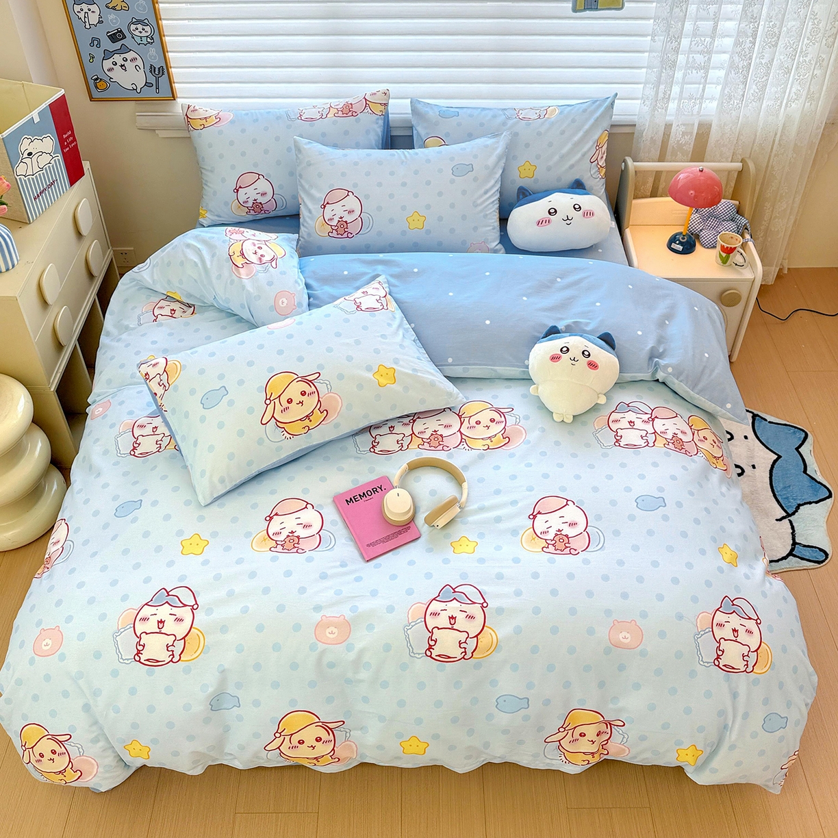 91家纺网 家纺一手货源 找家纺 （总）朵希曼 2026新款吉伊卡哇全棉印花四件套系列