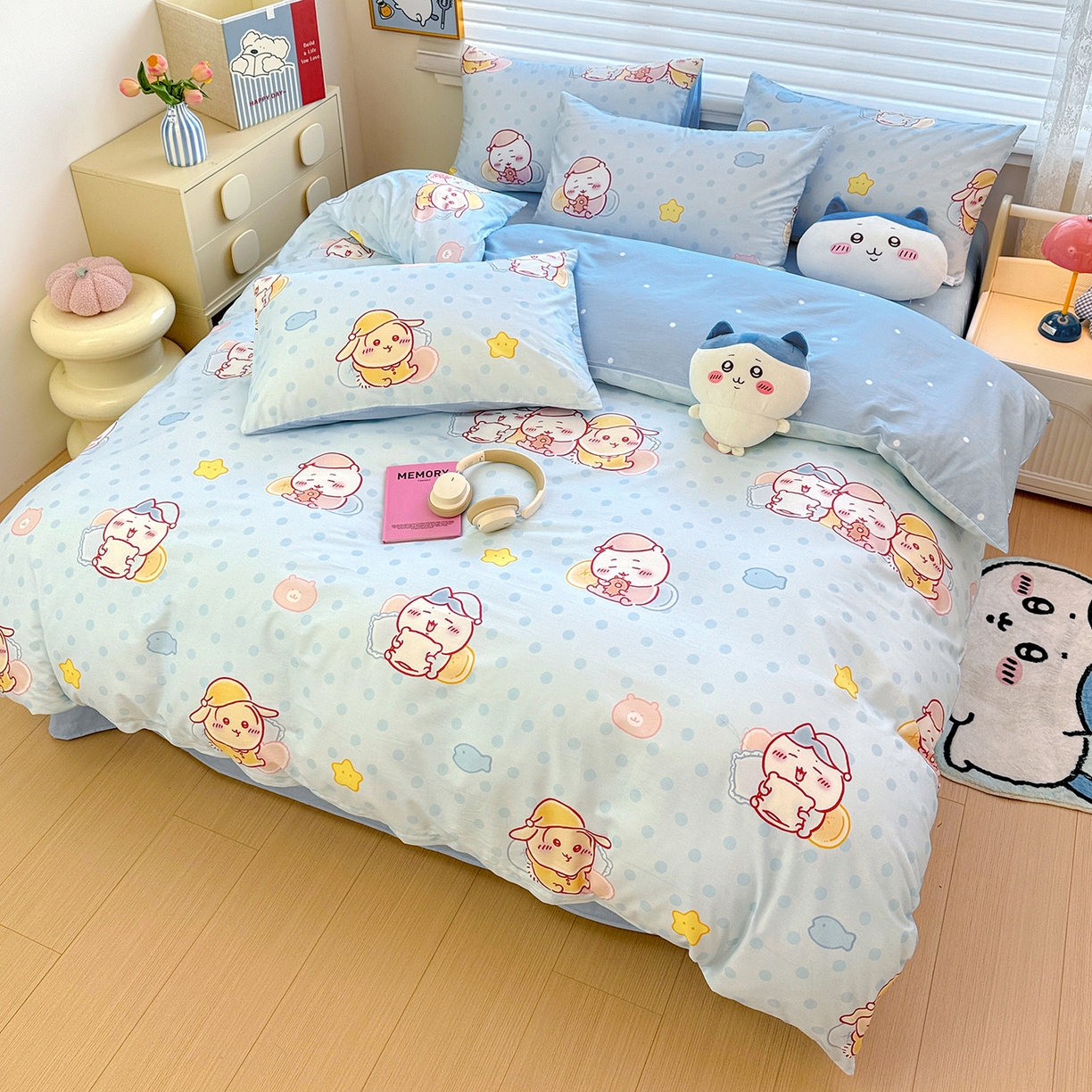 91家纺网 家纺一手货源 找家纺 （总）朵希曼 2026新款吉伊卡哇全棉印花四件套系列