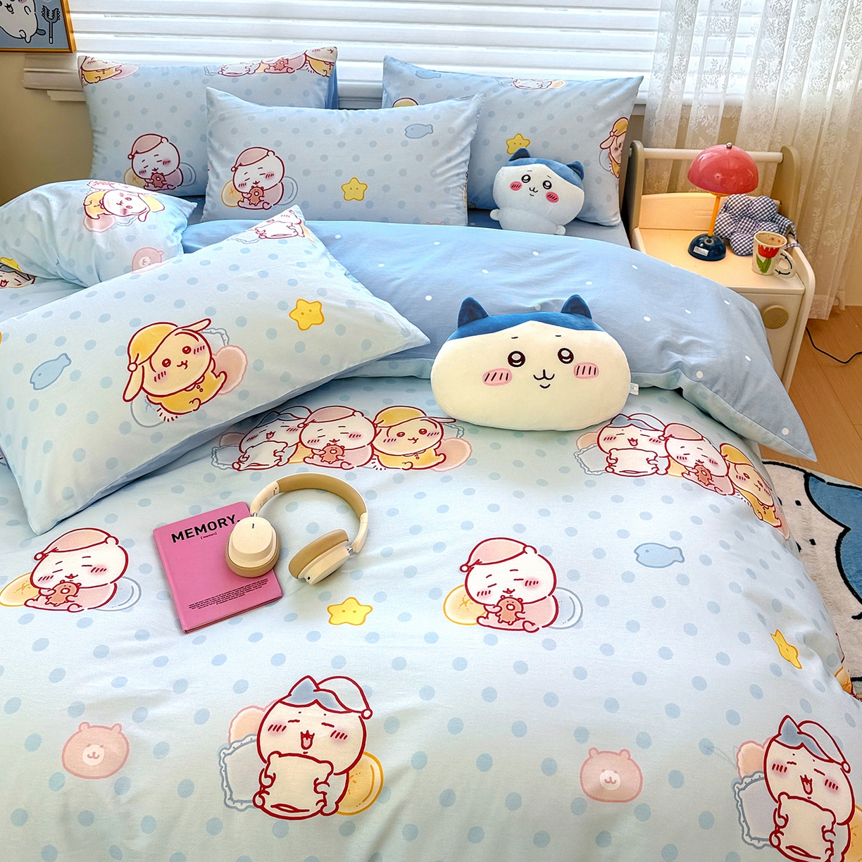 91家纺网 家纺一手货源 找家纺 （总）朵希曼 2026新款吉伊卡哇全棉印花四件套系列