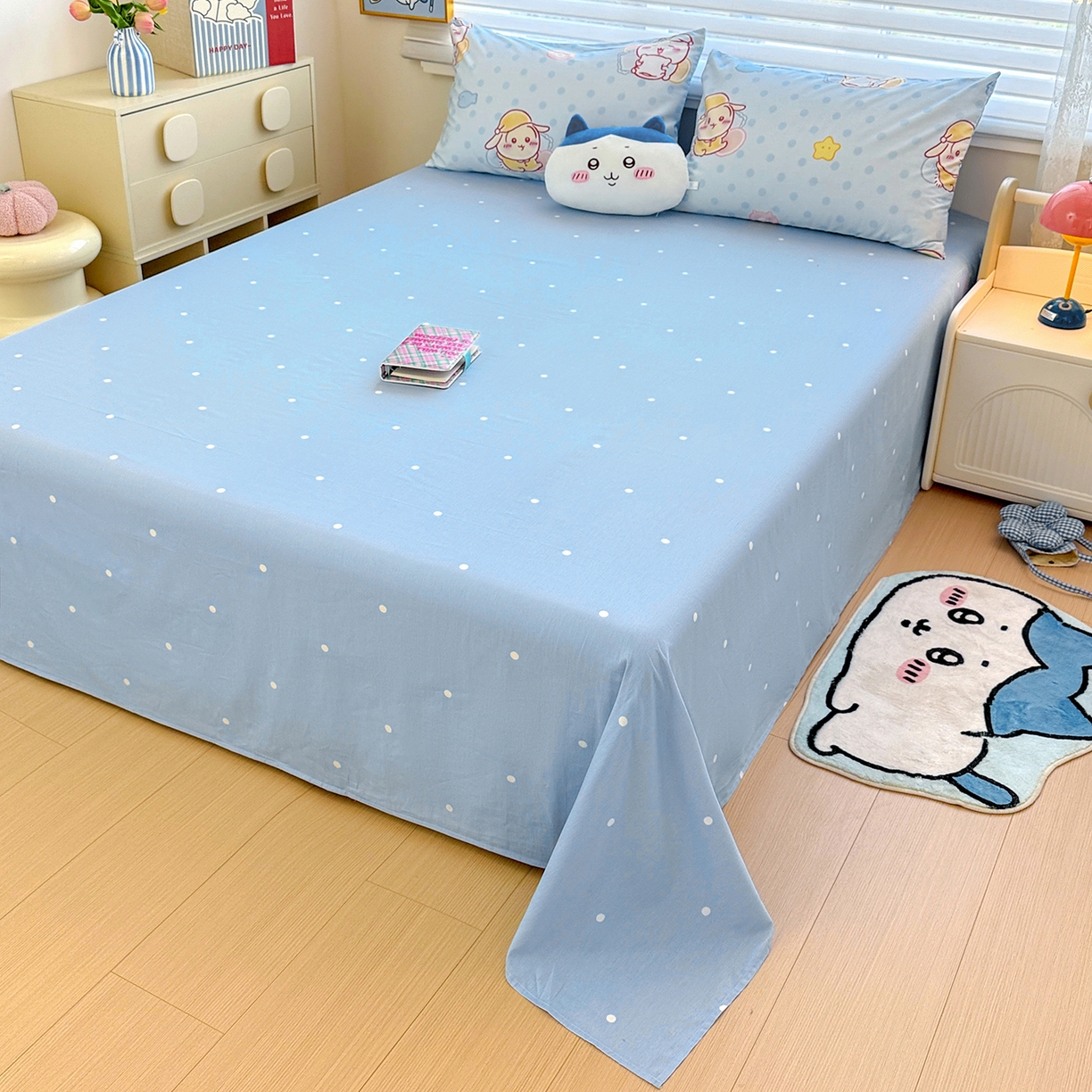 91家纺网 家纺一手货源 找家纺 （总）朵希曼 2026新款吉伊卡哇全棉印花四件套系列