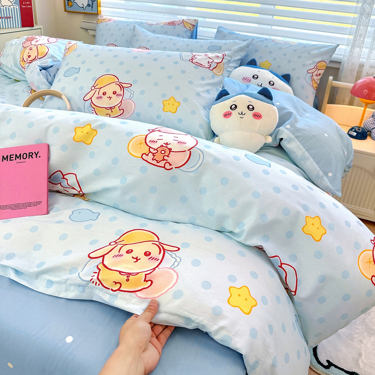 91家纺网 家纺一手货源 找家纺 （总）朵希曼 2026新款吉伊卡哇全棉印花四件套系列