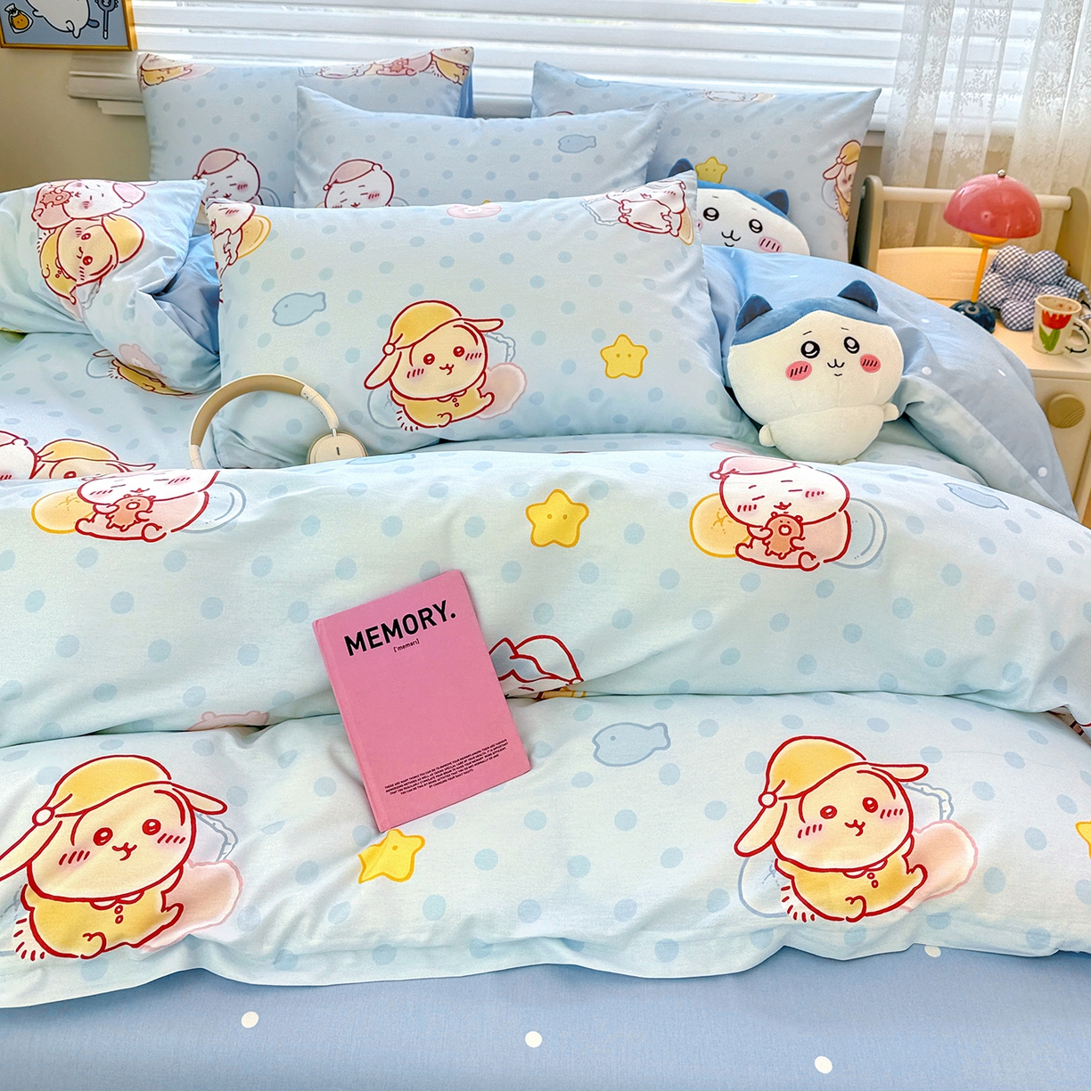 91家纺网 家纺一手货源 找家纺 （总）朵希曼 2026新款吉伊卡哇全棉印花四件套系列