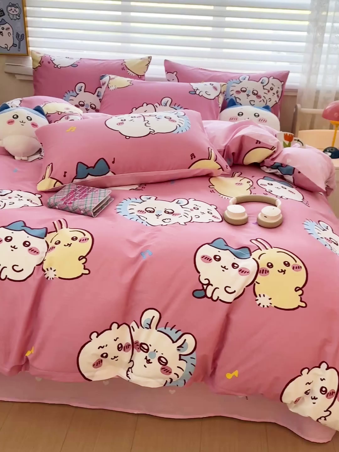 91家纺网 家纺一手货源 找家纺 朵希曼2026新款吉伊卡哇全棉印花四件套系列 可爱吉伊卡哇