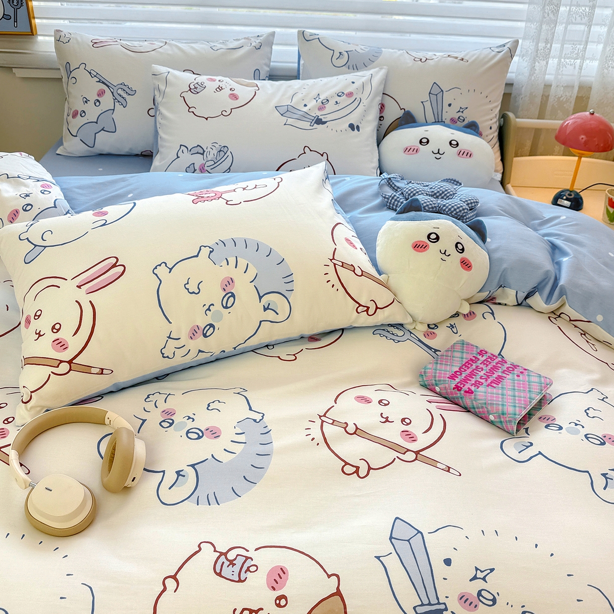 91家纺网 家纺一手货源 找家纺 朵希曼2026新款吉伊卡哇全棉印花四件套系列 小八吉伊卡哇