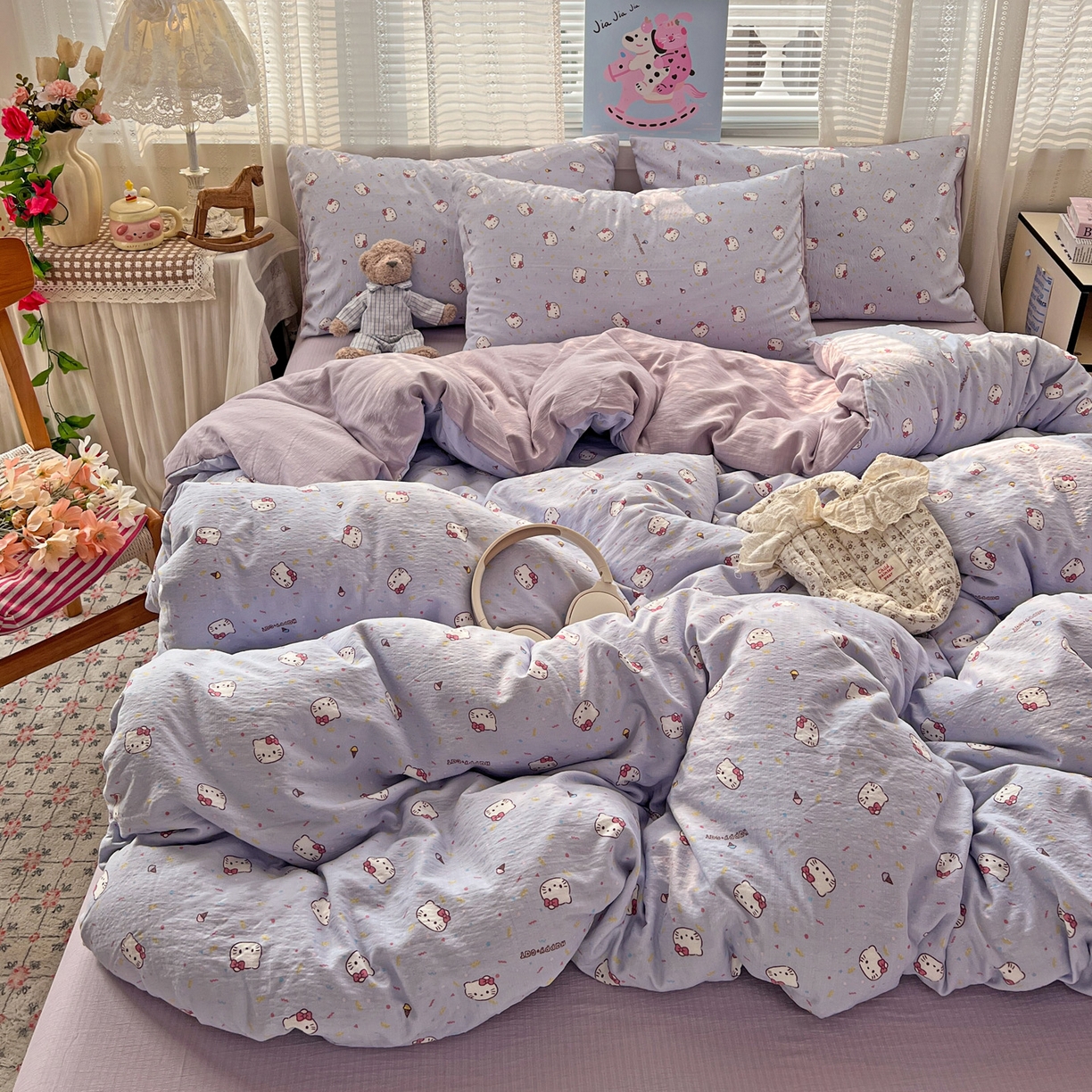 91家纺网 家纺一手货源 找家纺 （总）水木坊 2026新款云感简单款系列四件套