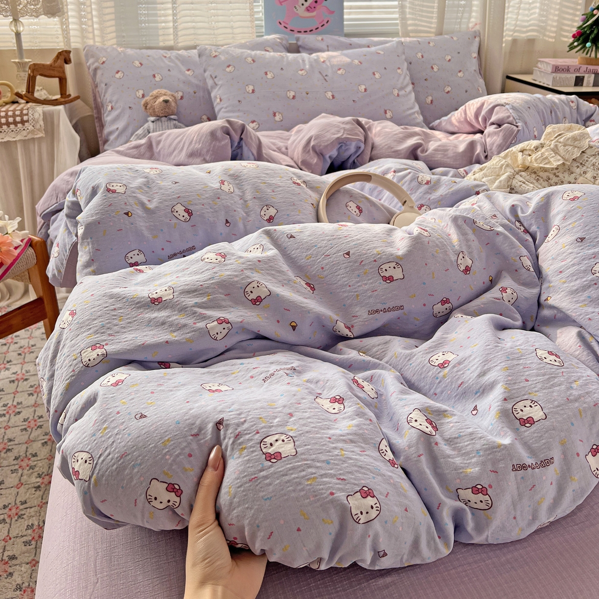 91家纺网 家纺一手货源 找家纺 （总）水木坊 2026新款云感简单款系列四件套