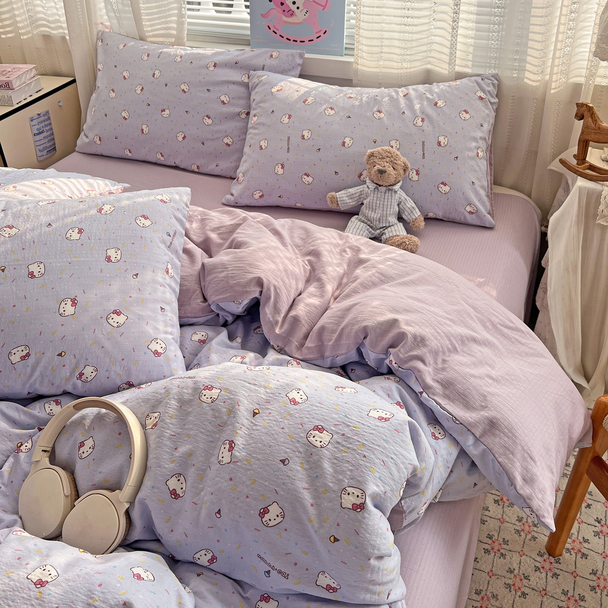 91家纺网 家纺一手货源 找家纺 （总）水木坊 2026新款云感简单款系列四件套