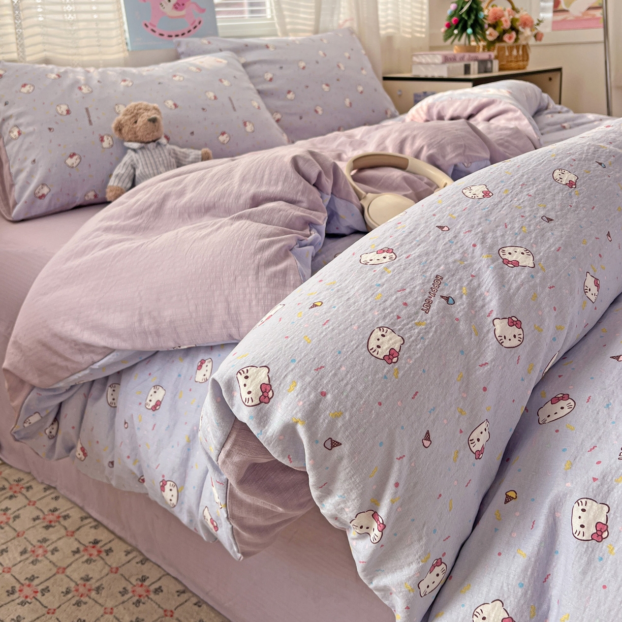 91家纺网 家纺一手货源 找家纺 （总）水木坊 2026新款云感简单款系列四件套