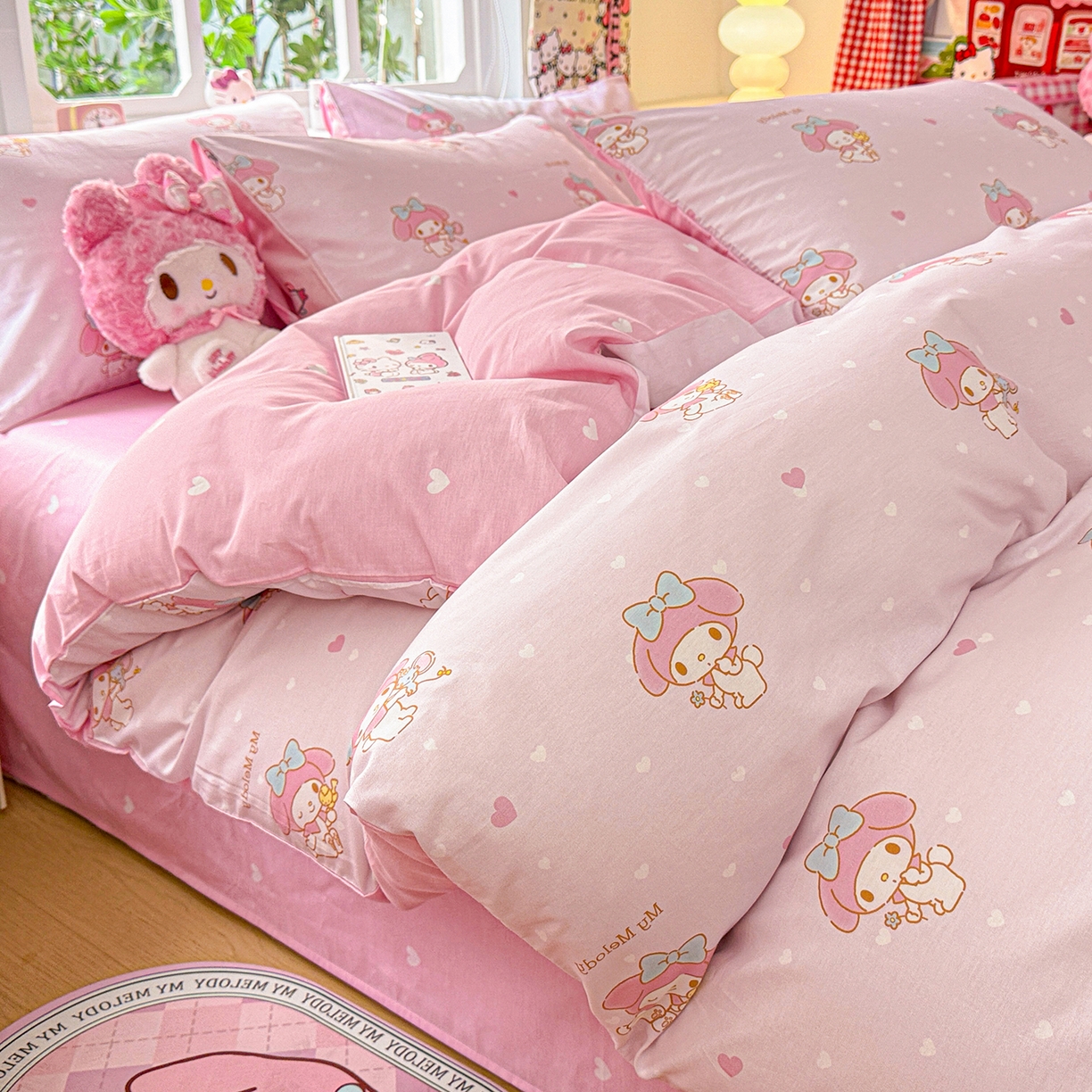 91家纺网 家纺一手货源 找家纺 （总）朵希曼 2026新款三丽鸥全棉印花四件套系列