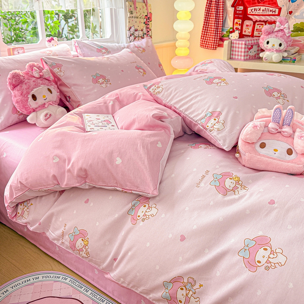 91家纺网 家纺一手货源 找家纺 （总）朵希曼 2026新款三丽鸥全棉印花四件套系列