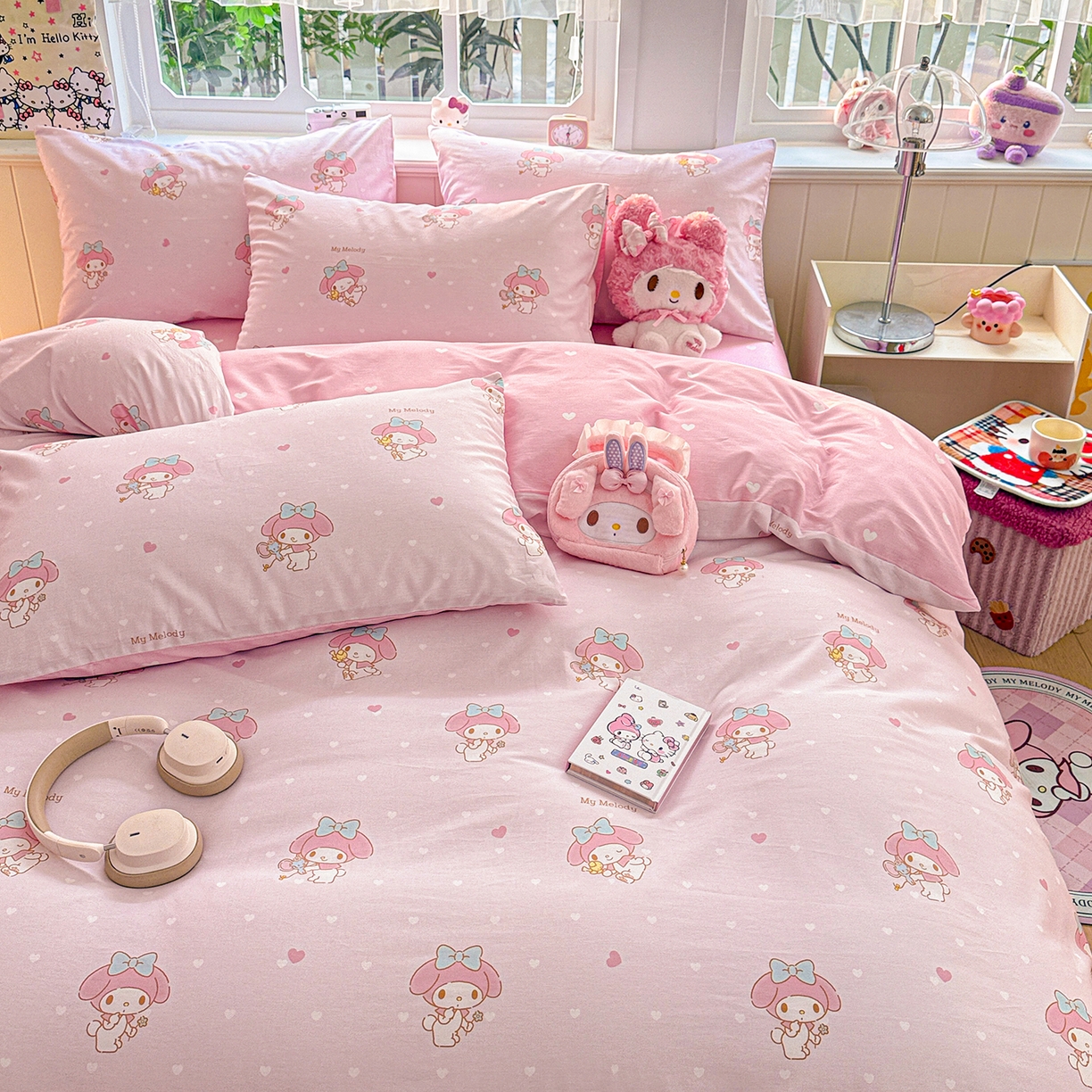 91家纺网 家纺一手货源 找家纺 （总）朵希曼 2026新款三丽鸥全棉印花四件套系列