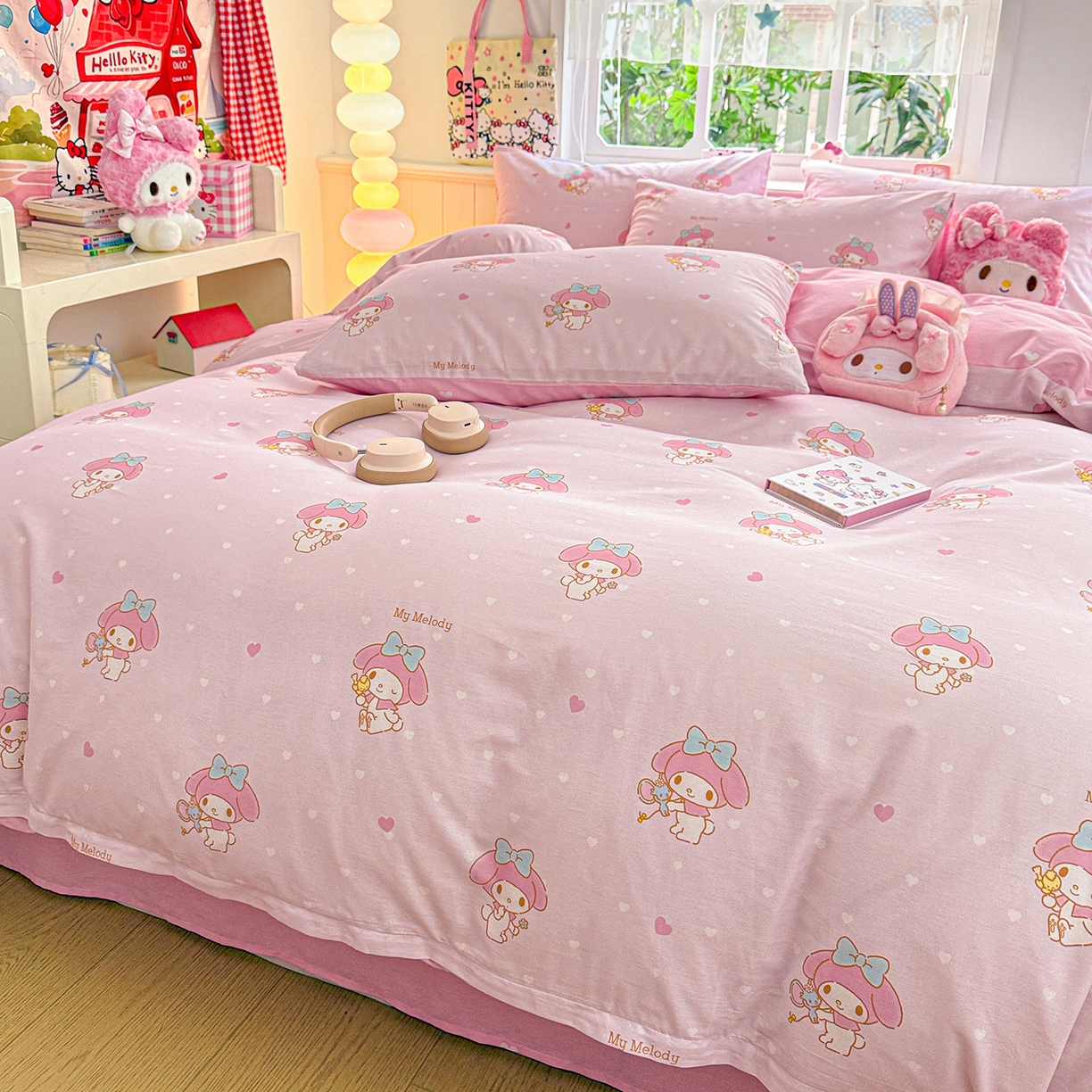 91家纺网 家纺一手货源 找家纺 （总）朵希曼 2026新款三丽鸥全棉印花四件套系列