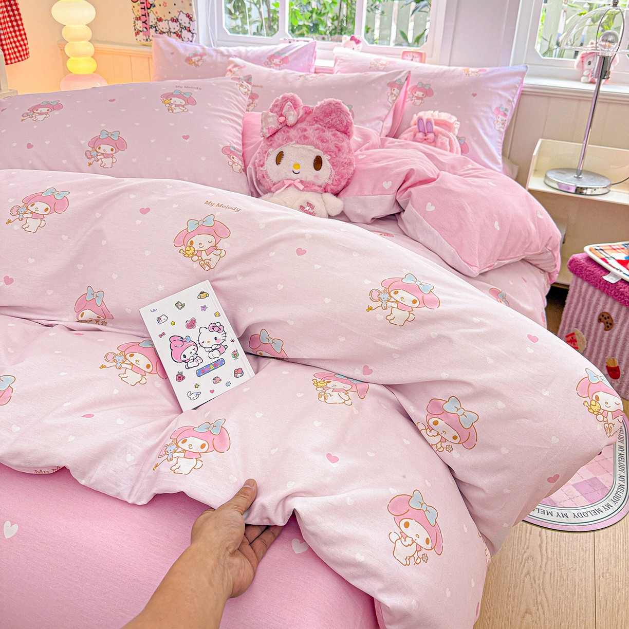 91家纺网 家纺一手货源 找家纺 （总）朵希曼 2026新款三丽鸥全棉印花四件套系列