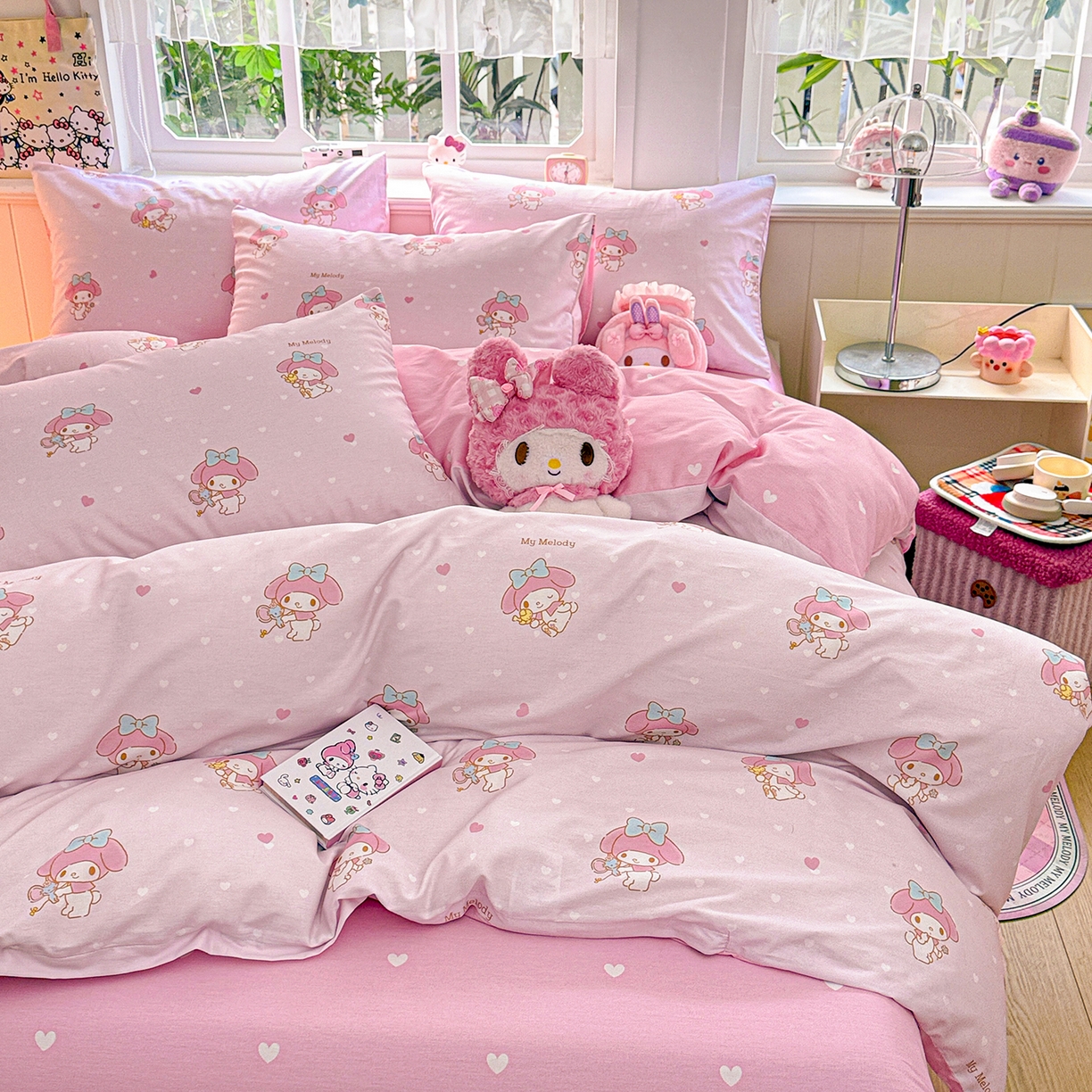 91家纺网 家纺一手货源 找家纺 （总）朵希曼 2026新款三丽鸥全棉印花四件套系列