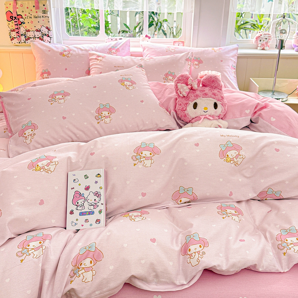 91家纺网 家纺一手货源 找家纺 （总）朵希曼 2026新款三丽鸥全棉印花四件套系列