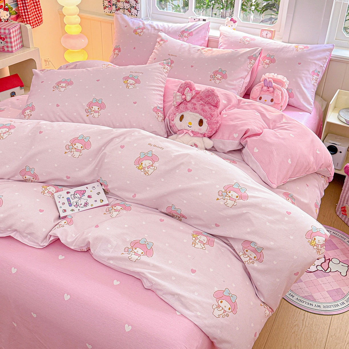 91家纺网 家纺一手货源 找家纺 （总）朵希曼 2026新款三丽鸥全棉印花四件套系列