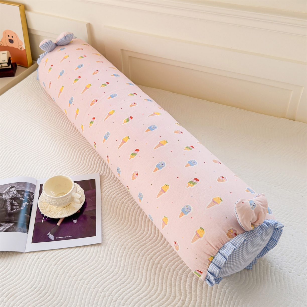 91家纺网 家纺一手货源 找家纺 （总）麦肯锡 2026新款卡通糖果抱枕夹腿抱枕