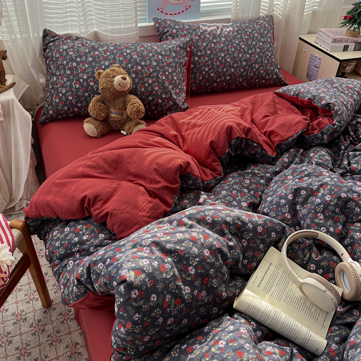 91家纺网 家纺一手货源 找家纺 （总）水木坊 2026新款云感简单款系列四件套