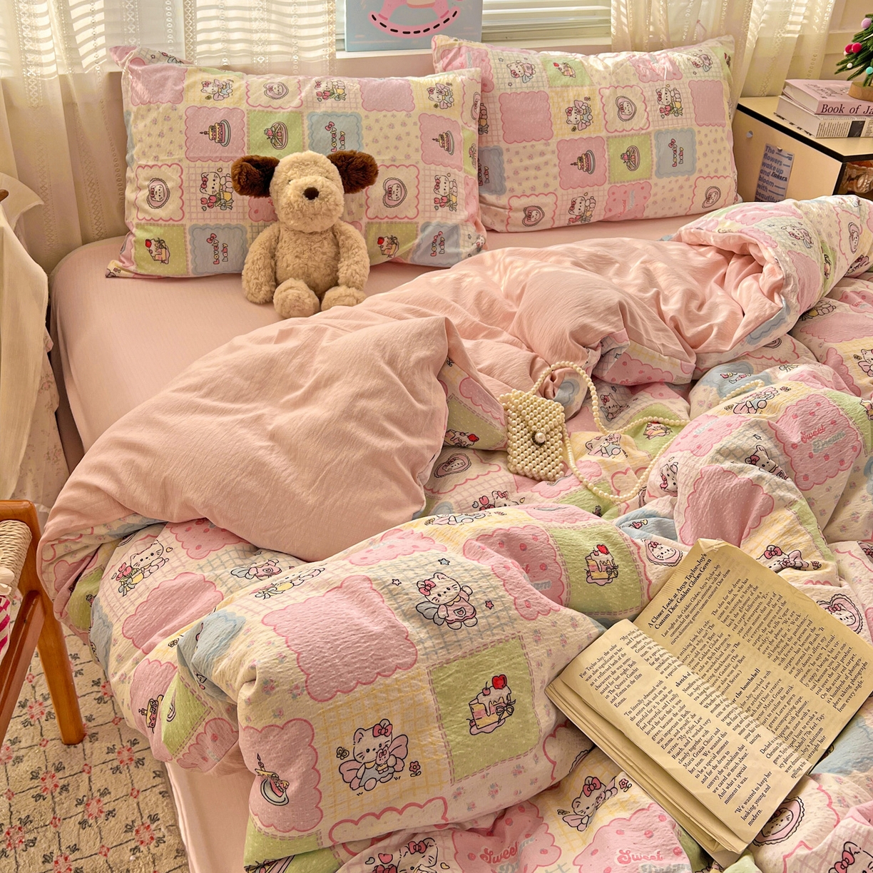 91家纺网 家纺一手货源 找家纺 （总）水木坊 2026新款云感简单款系列四件套