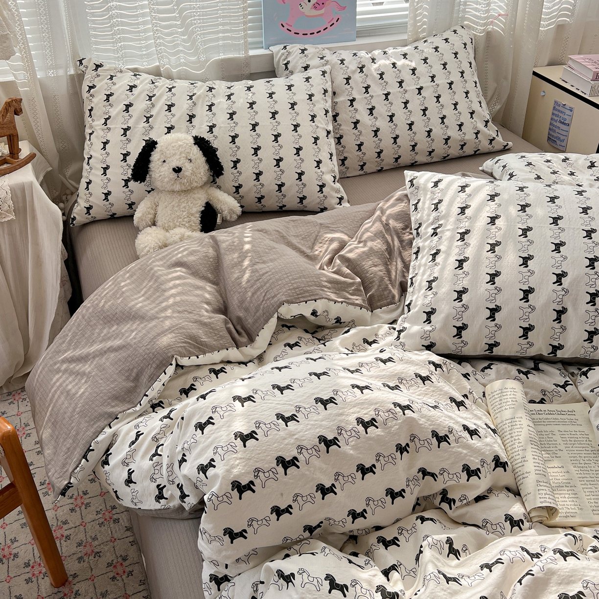 91家纺网 家纺一手货源 找家纺 （总）水木坊 2026新款云感简单款系列四件套