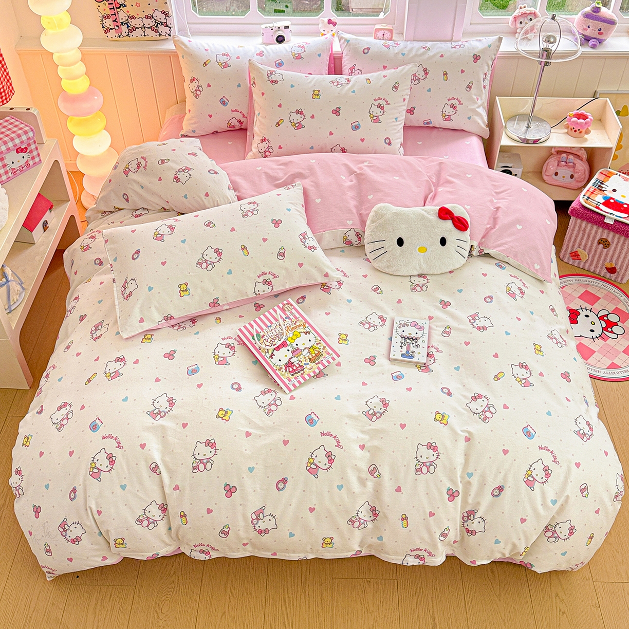 朵希曼 2026新款三丽鸥全棉印花四件套系列 甜甜凯蒂