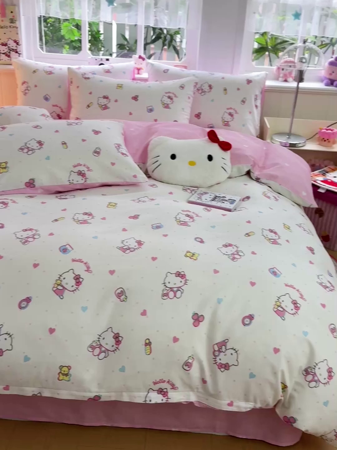 91家纺网 家纺一手货源 找家纺 朵希曼 2026新款三丽鸥全棉印花四件套系列 甜甜凯蒂