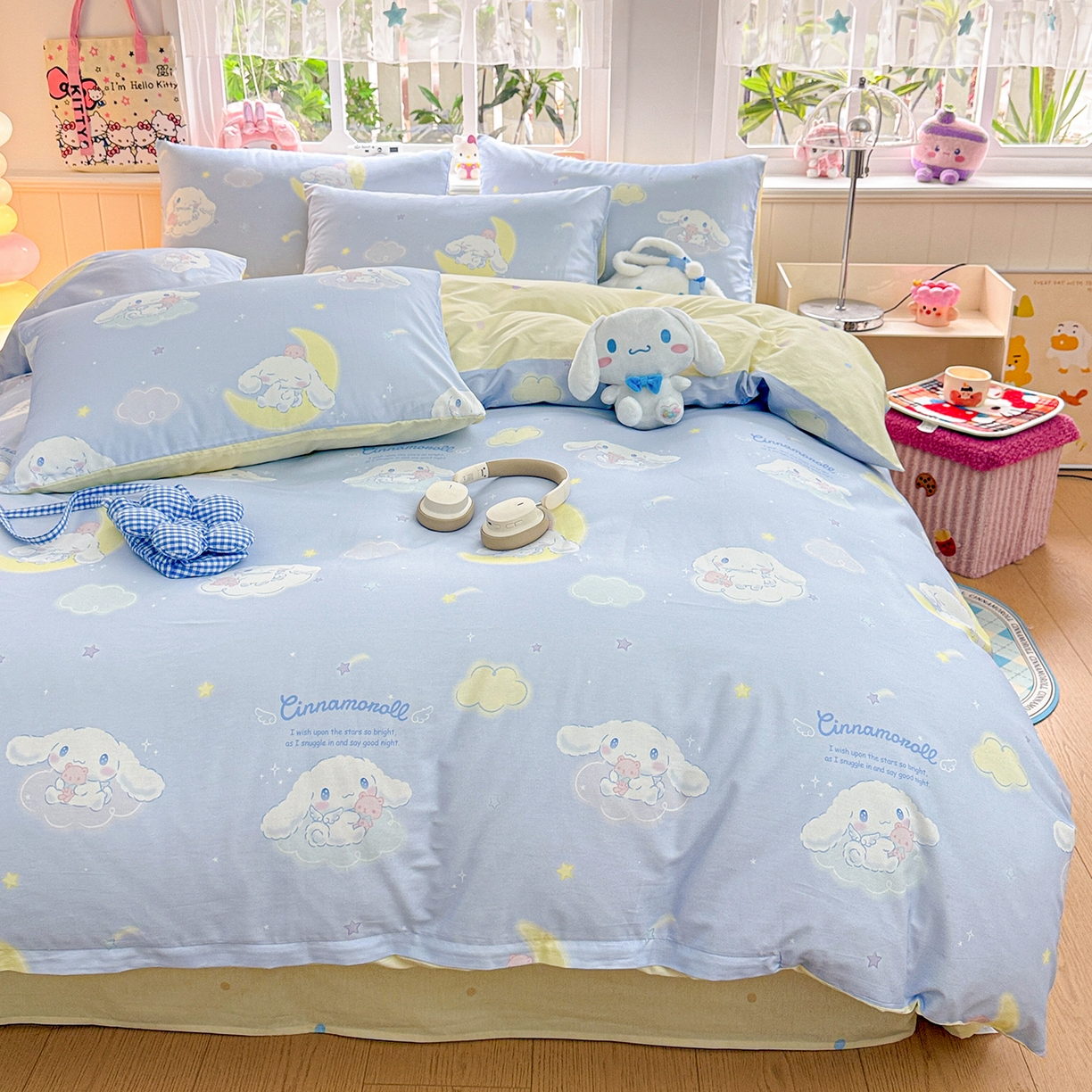 朵希曼 2026新款三丽鸥全棉印花四件套系列 晚安大耳狗