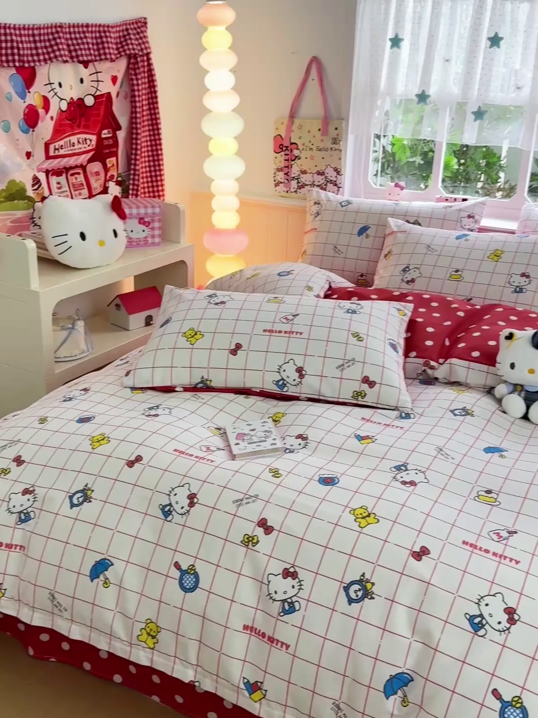 91家纺网 家纺一手货源 找家纺 朵希曼 2026新款三丽鸥全棉印花四件套系列 运动凯蒂