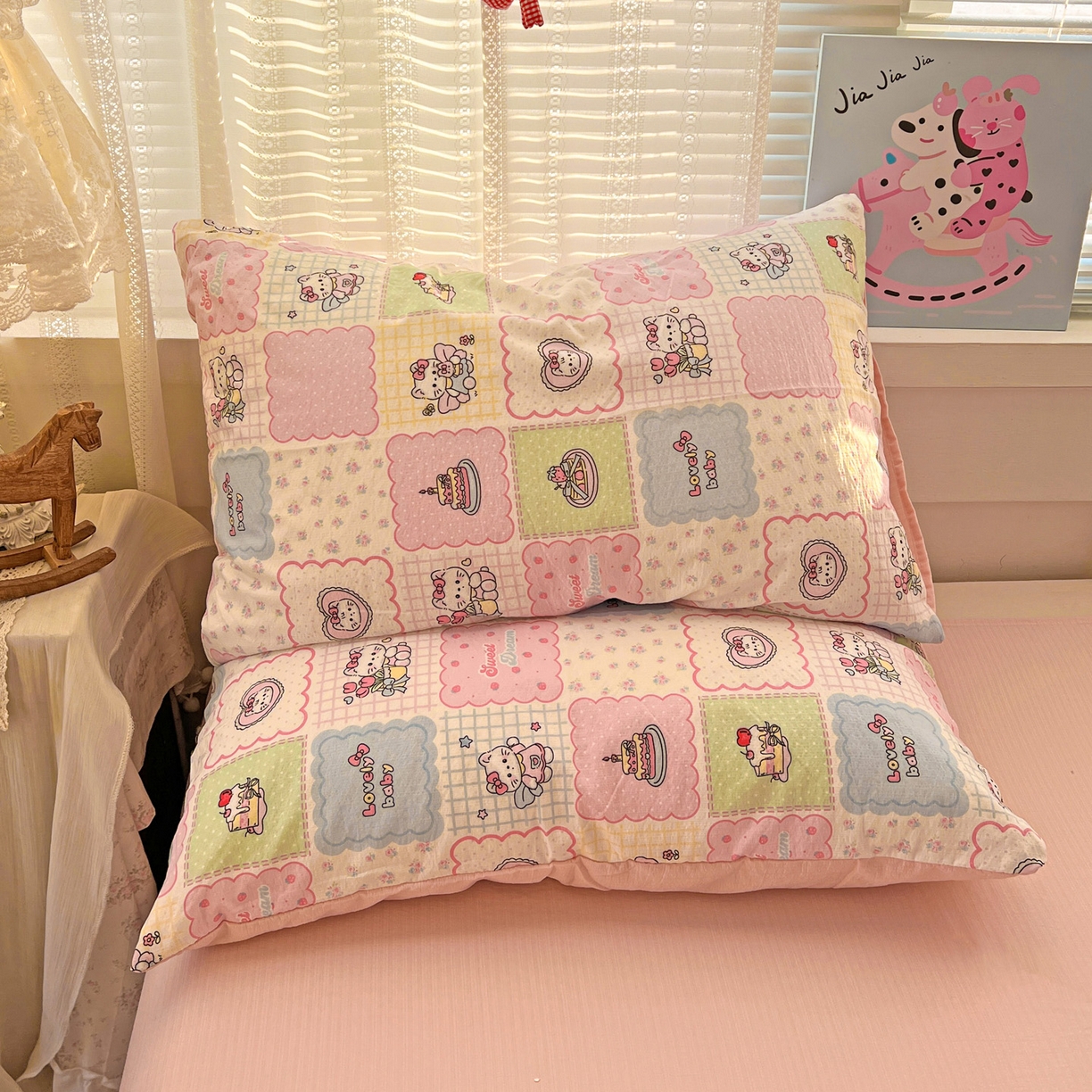 91家纺网 家纺一手货源 找家纺 水木坊 2026新款云感简单款系列四件套 蛋糕派