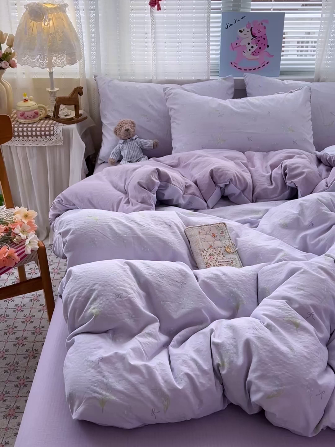 91家纺网 家纺一手货源 找家纺 水木坊 2026新款云感简单款系列四件套 铃兰结