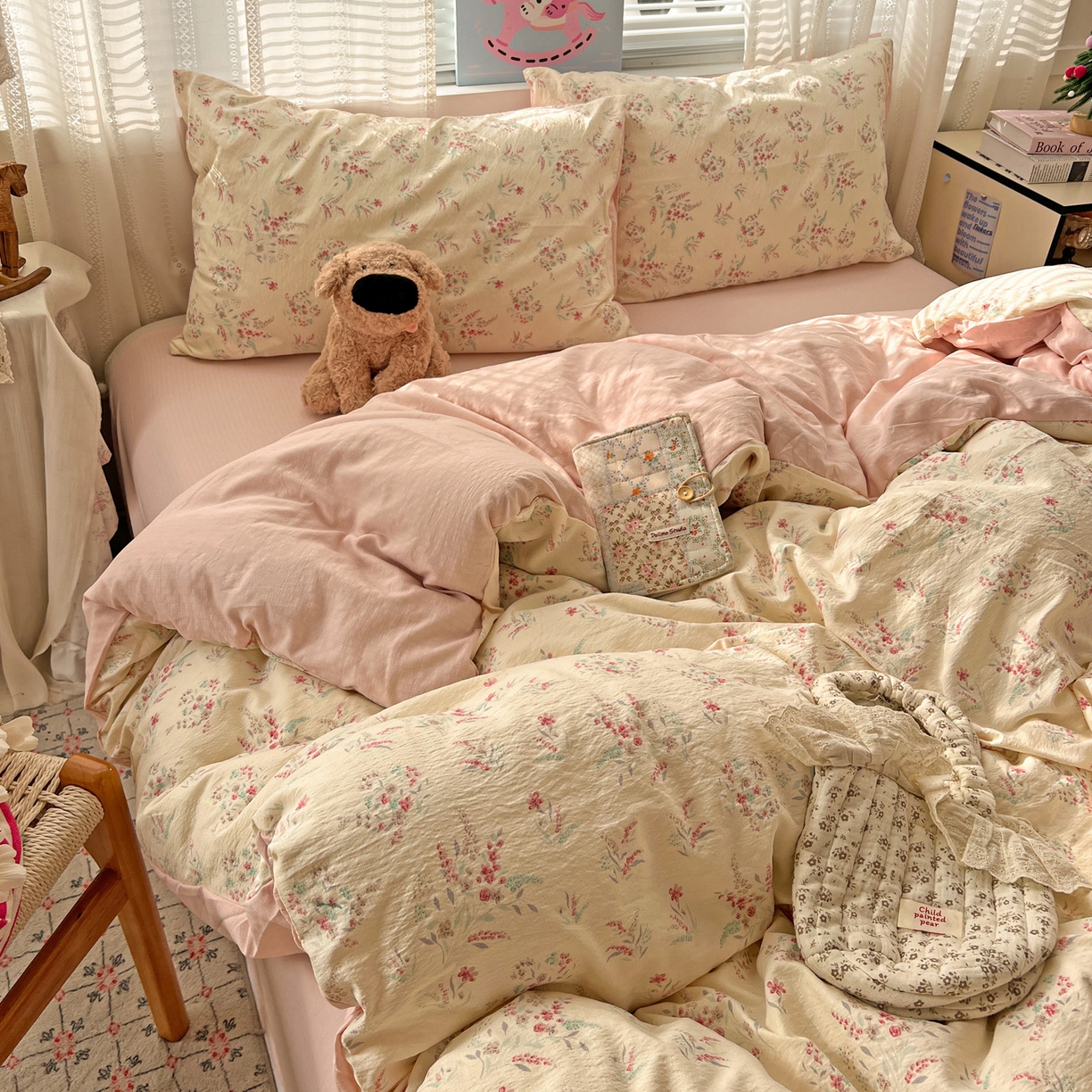 水木坊 2026新款云感简单款系列四件套 奶昔甜糕