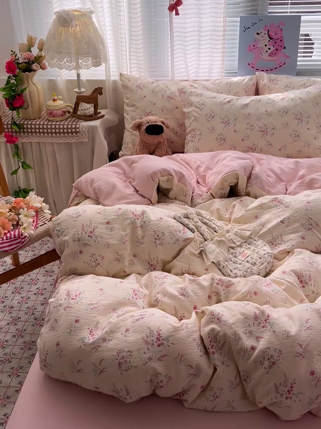 91家纺网 家纺一手货源 找家纺 水木坊 2026新款云感简单款系列四件套 奶昔甜糕