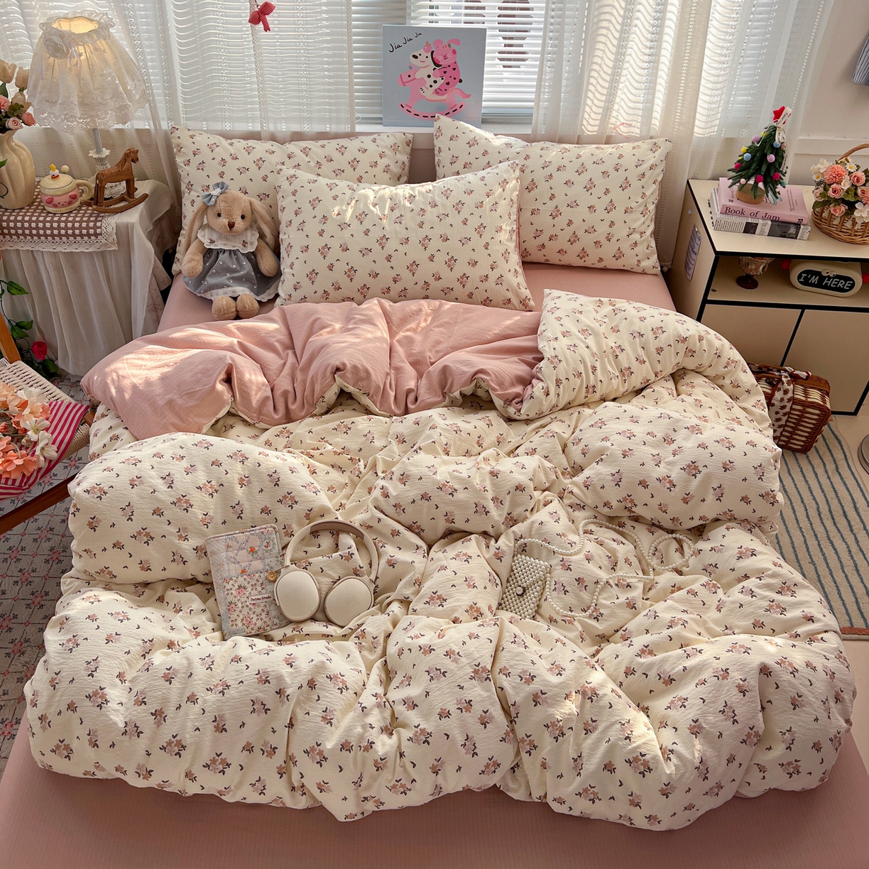 91家纺网 家纺一手货源 找家纺 水木坊 2026新款云感简单款系列四件套 苏槿