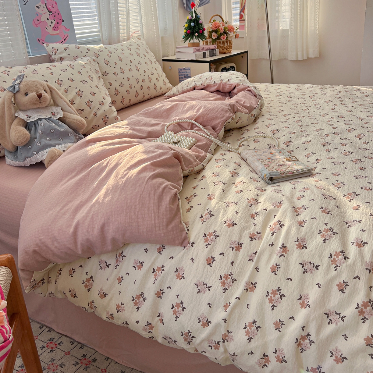 91家纺网 家纺一手货源 找家纺 水木坊 2026新款云感简单款系列四件套 苏槿