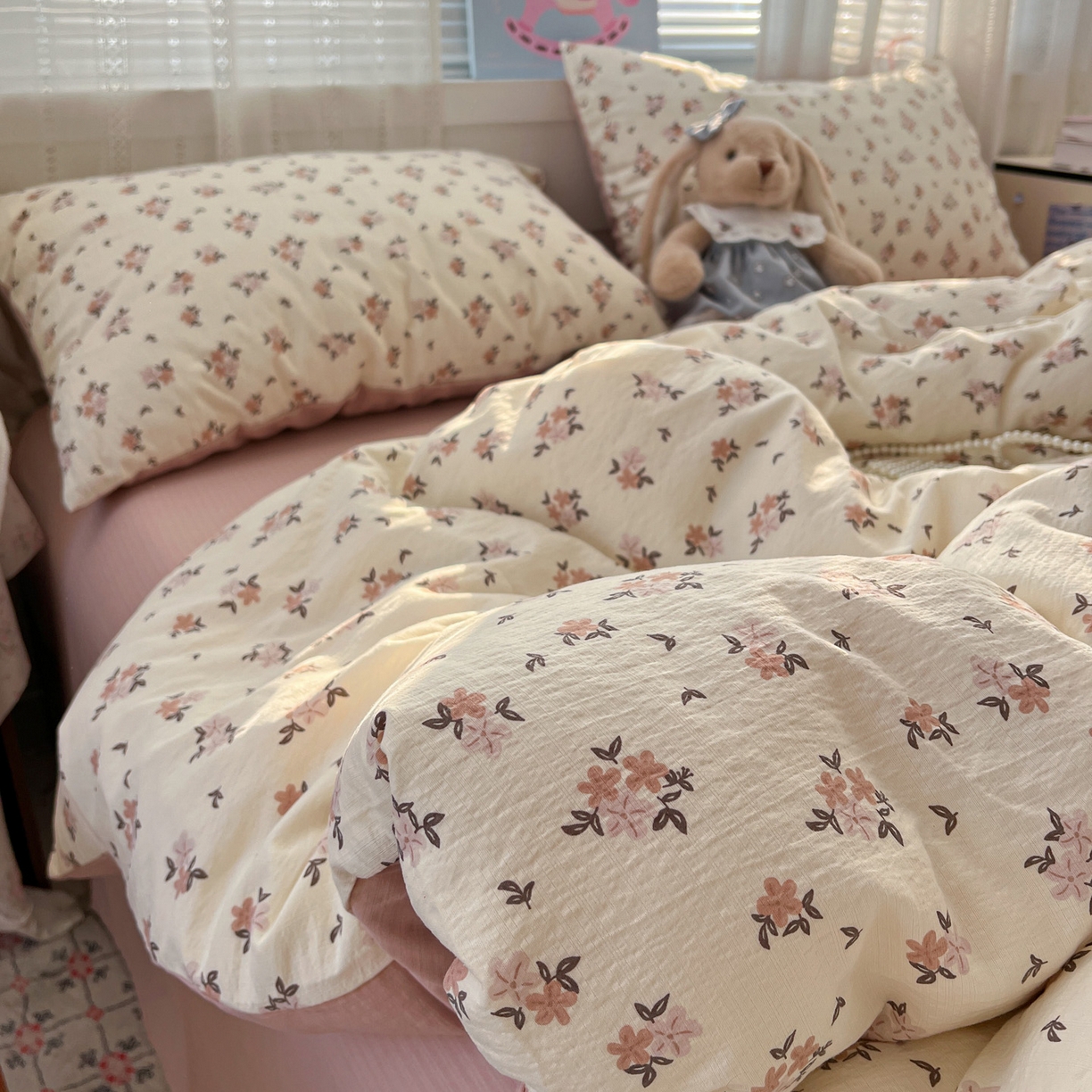 91家纺网 家纺一手货源 找家纺 水木坊 2026新款云感简单款系列四件套 苏槿