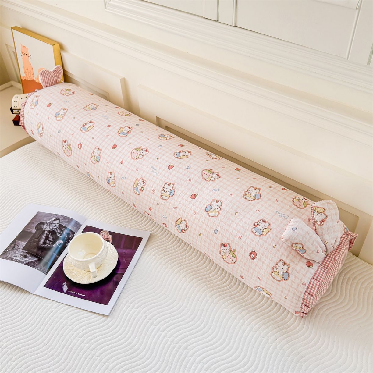 麦肯锡 2026新款卡通糖果抱枕夹腿抱枕 布丁奶猫【产品图】/对